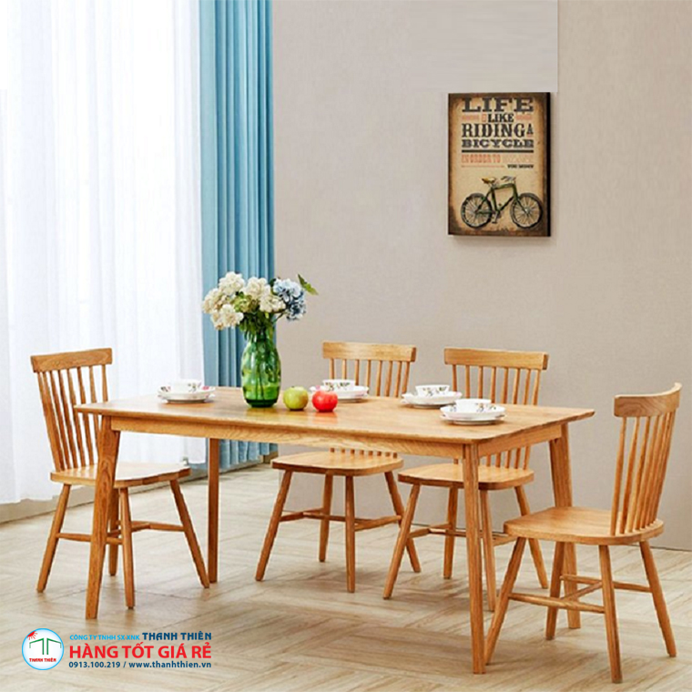 Bàn ghế gỗ Pinnstol Alpha GCG 029