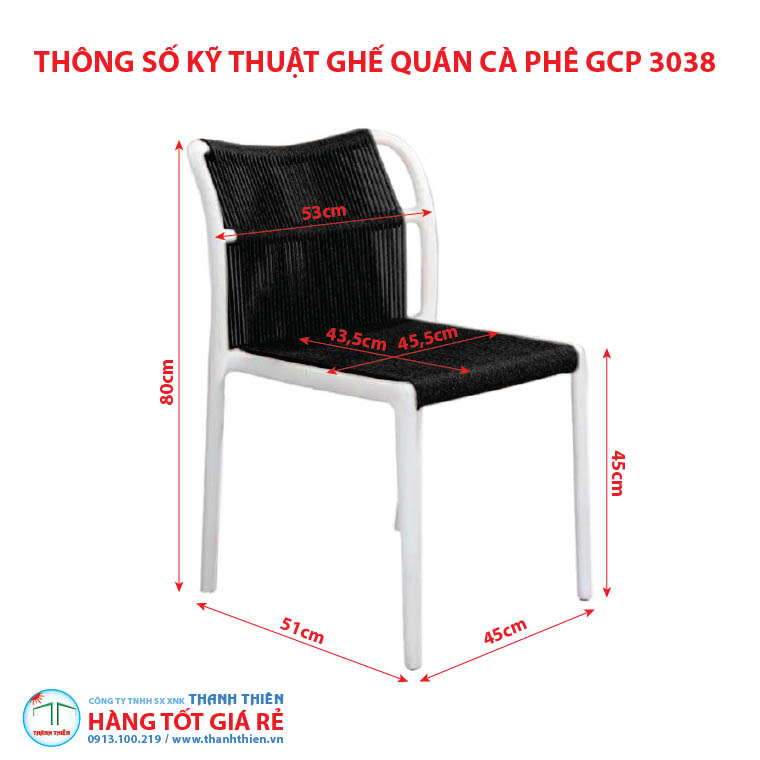 Ghế quán cà phê Thanh Thiên giá rẻ