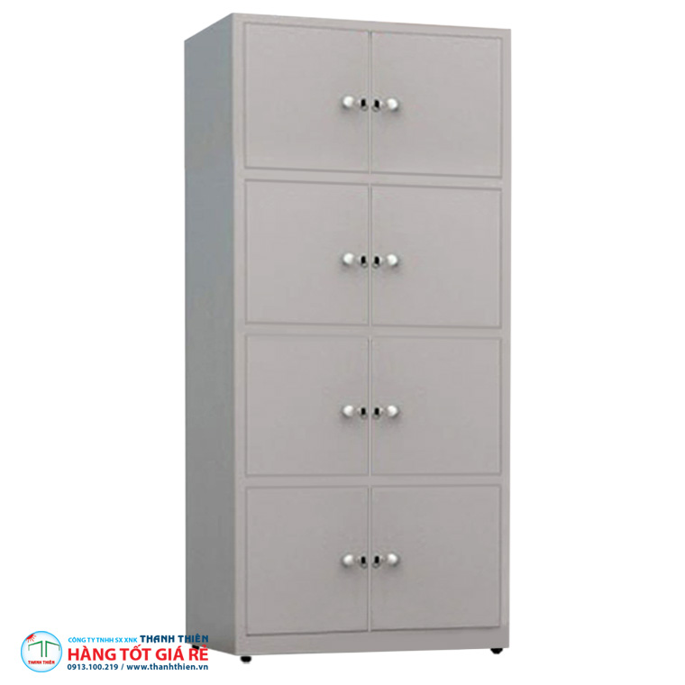 Kiểu dáng tủ sắt tài liệu 8 ngăn 8 cánh mở TLK 16