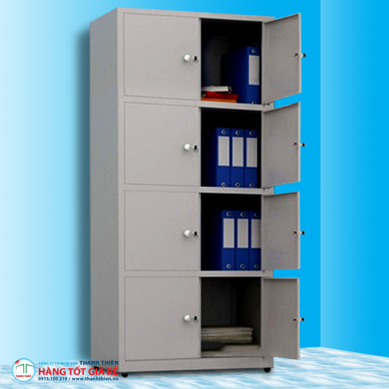 Tủ sắt tài liệu 8 ngăn 8 cánh mở TLK 16